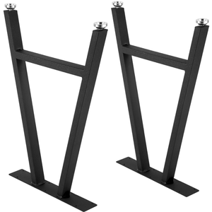 Pieds de table carrés en acier inoxydable robustes pour usage industriel, cadre de table à manger, montage facile, base de meuble EDPTBL000 - Product Image 1