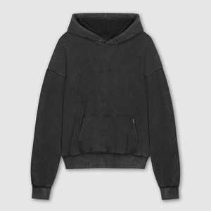 เสื้อฮู้ดผู้ชายสีเบจ ทรงปกติ ผ้าฝ้ายฟลีซ 100% มีกระเป๋าหน้า สำหรับฤดูหนาว สไตล์ล้ำสมัย ลายดิจิตอล  รักษ์โลก - Product Image 6