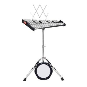 Ensemble professionnel de xylophone Glockenspiel à 32 notes, support de musique de 8 pouces, baguettes et mallettes – pour la pratique, les récitals, la salle de classe et l'usage domestique - Product Image 1