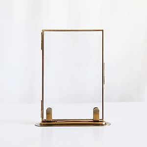 Rectangular Metal And Glass <b>Photo</b> <b>Frame</b> With Elegant Design For Tabletop Display And Special Occasion Gifts - Product Image 2