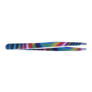 Pince à sourcils simple en acier inoxydable de haute qualité à tête inclinée, pince à sourcils en acier inoxydable pour le stylisme et le soin des sourcils - Product Image 1