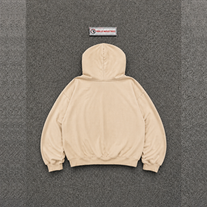 เสื้อฮู้ดดี้สีเบจพิมพ์ลายกราฟิกสไตล์ไฮเปอร์สตาร์ทรงโอเวอร์ไซส์ สตรีทแวร์ เสื้อพูลโอเวอร์ สไตล์ Y2K แฟชั่นแนวอเมริกันลำลอง ยูนิเซ็กส์ ขายส่ง - Product Image 6