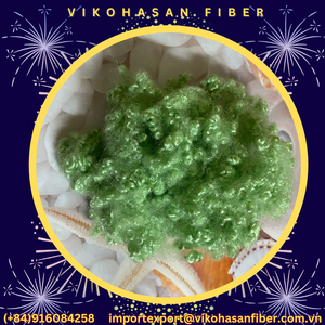 PSF 15D HCS แบบกลวงเคลือบซิลิโคนสีเขียว เกรด A ราคาถูก ผลิตโดย Vikohasan รีไซเคิลแล้ว สำหรับทำเบาะรองนอน - Product Image 5