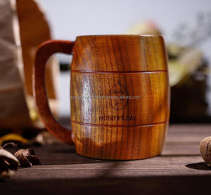 Taza de Café de Madera con Acabado Rústico, Calidad Premium de Exportación de la India, Diseño Artesanal para Bebidas - Product Image 2