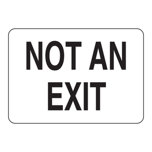 Panneau de signalisation de sécurité haute visibilité et durable pour portes et zones - Panneau d'avertissement de circulation Brady - Product Image 1