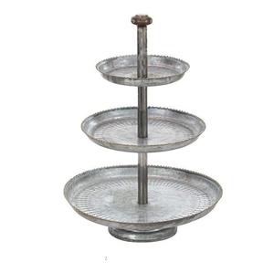 Grossiste de supports à gâteaux ronds en métal massif galvanisé à 3 niveaux pour la maison, les mariages, les événements et la décoration de fêtes - Product Image 6
