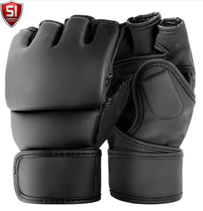 ถุงมือฝึกซ้อมแบบครึ่งนิ้ว PU ยี่ห้อ SUMROOS INDUSTRY สำหรับทุกเพศ ปรับขนาดได้ด้วยแถบตีนตุ๊กแก เหมาะสำหรับ MMA มวย และศิลปะการต่อสู้ สามารถปรับแต่งได้ - Product Image 3