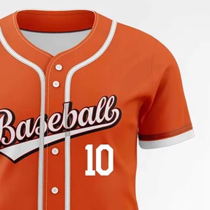 Camiseta de Béisbol Personalizada Naranja Unisex de Manga Corta, Poliéster Transpirable, Corte Regular, para Todas las Temporadas, con Serigrafía - Product Image 3