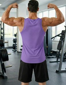 Custom Sportswear Collection <b>Men</b>’s Tank Top Fitness Gym Shirt Sleeveless Bodybuilding Vest Lightweight Stretch Workout <b>Singlet</b> - Product Image 2