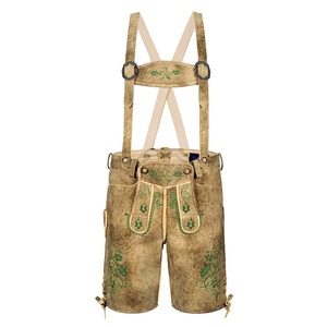 Lederhosen Tradicionales Bávaros para Hombre, Diseño Moderno y Elegante, Decoración Bordada, Shorts de Cuero Premium - Product Image 1