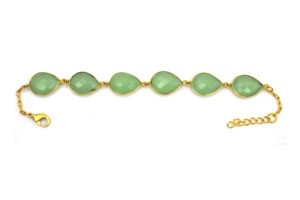 สร้อยข้อมือโซ่หยดน้ำชุบทอง 18K พรีไนต์ธรรมชาติ สำหรับผู้หญิงและเด็ก สไตล์คลาสสิกทันสมัย ใส่ได้ทุกวัน งานแต่งงาน งานปาร์ตี้ - Product Image 5