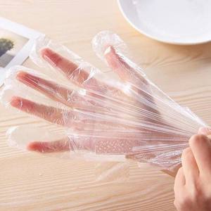Gants en plastique transparent jetables transparents de haute qualité épais HDPE vinyle PE pratique pour l'emballage de l'industrie alimentaire - Product Image 4