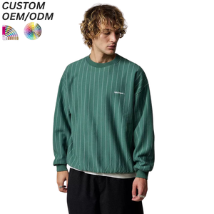 Sudadera de Forro Polar Bordada para Hombre, Cálida, Informal, de Invierno, Holgada, Cómoda, con Logotipo Personalizado, Soporte OEM ODM para Marca - Product Image 1