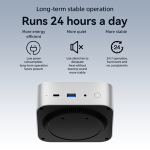 Mini PC AMD <span class=keywords><strong>Ryzen</strong></span> 7 8745HS, Windows <span class=keywords><strong>11</strong></span> Pro, 16 GB de RAM, 512 GB SSD, Doble HDMI, Certificación CE, Computadora de Escritorio para Oficina, Hogar y Negocios - Product Image 1