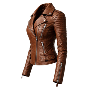Women Genuine <b>Leather</b> Coat Ladies Classic <b>Long</b> Style Slim Fit Zip-Up Black Customized Logo Factory Price Wholesale OEM - Product Image 5