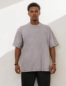 Camiseta de Algodón 100% de Alta Calidad, 240 g/m², para Hombre, Estilo Urbano, Lisa, para Impresión Personalizada - Product Image 6