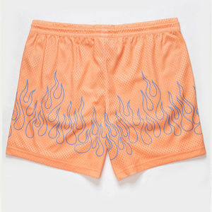 Shorts de course et de fitness pour hommes, couleur unie, avec poches, décontractés, été, taille élastique avec cordon de serrage - Product Image 2