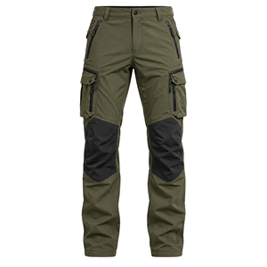 Conjunto Deportivo para Hombre, Color Verde Oliva, Chaqueta Impermeable de Poliéster, Camiseta y Pantalones, Ropa Casual de Otoño, Diseño 2 en 1 - Product Image 3