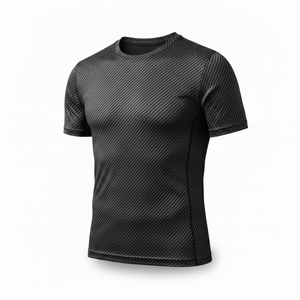 Camisetas de Compresión de Alta Calidad al por Mayor, Ropa Deportiva para Gimnasio, Camisetas Ajustadas para Correr con Estampado Personalizado para Hombre - Product Image 1