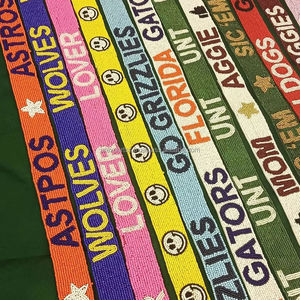 สายสะพายกระเป๋าแบบกีตาร์ประดับลูกปัดสไตล์เมืองดนตรี นาชวิลล์ เวสเทิร์น สำหรับงานปาร์ตี้สละโสด สายสะพายข้างแบบเปลี่ยนได้ ทำด้วยมือจากลูกปัดเม็ดเล็ก งานฝีมือ - Product Image 3