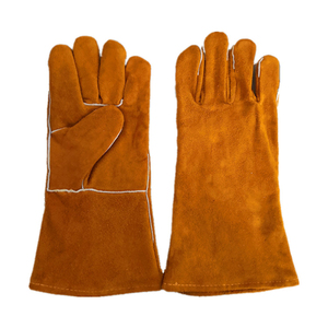 Leather Safety <b>Gloves</b> Wrist Length <b>Thermal</b> Protection Unlined Plain Style Eco-Friendly Daily Outdoor Use Winter Season - Product Image 1