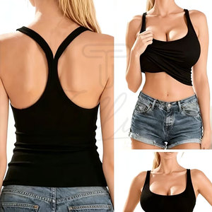 <b>High</b> Quality <b>Low</b> Moq Women Tank <b>Top</b> Slim Fit Fitness Wear Women Sleeveless Gym Tank <b>Top</b> - Product Image 3