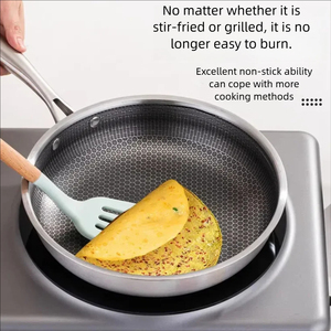 Multipurpose Deep Saute Pan With Tempered Glass Cover Professional Grade Nonstick Interior Durable Stainless Steel - Product Image 6