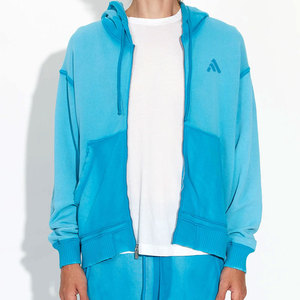 ชุดวอร์มมีฮู้ดลายพิมพ์แบบฟอกสีสำหรับผู้ชาย ดีไซน์ใหม่ปี 2026 สวมใส่สบายๆ สำหรับฤดูใบไม้ร่วงและฤดูหนาว ขายส่ง - Product Image 4