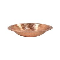 Bol à feu en cuivre élégant, solution de chauffage extérieure traditionnelle, décoration élégante pour jardin, patio et cour, idéal pour recevoir des invités.