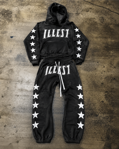 Custom Oversized French Terry Zip <b>Hoodie</b> Solid Flared Sweatpants Premium <b>Lightweight</b> Cotton Men Streetwear Sweatsuits Quick Dry - Product Image 4
