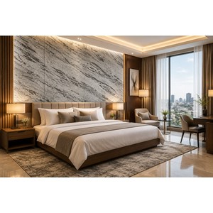 Smoke Grey Marble Stone <b>Veneer</b> Eco Friendly Interior Wall Panel for Farmhouse Apartment Kitchen Hotel Projects - Product Image 6