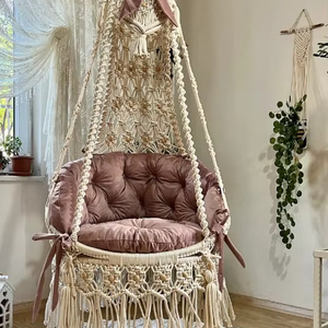 <b>Macrame</b> swing chair,Swing chair,<b>Macrame</b> round Swing,Hammock chair,<b>Macrame</b> Swing,Swing,Boho swing,Rope swing,Handmade gift - Product Image 1