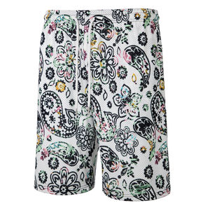 Custom OEM Men's Solid Pattern Double <b>Layer</b> 100% Cotton Quick Dry Breathable Eco-Friendly Casual Shorts Elastic Waist Pockets - Product Image 4