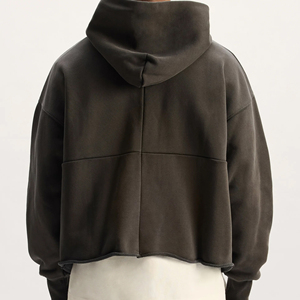 Hoodies unisexe violet à coutures horizontales et verticales, poche avant, TPU biseauté, flocage et détails réservés – Nouveauté très demandée - Product Image 4