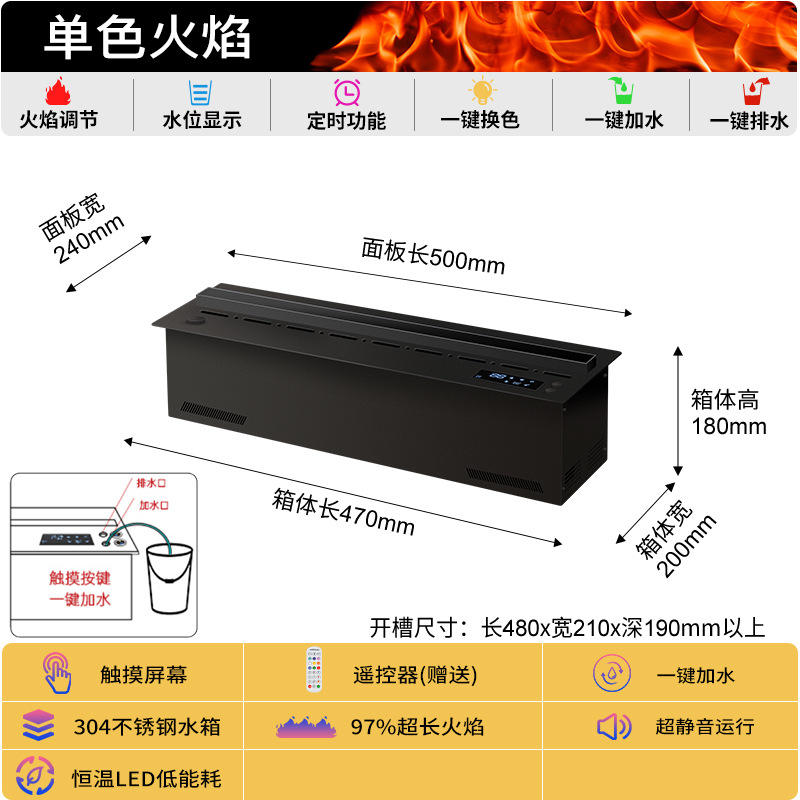 สีดำ 50ซม