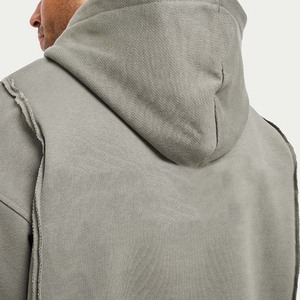 Custom Logo Men's Hooded Windproof Breathable Reversible 100% Cotton <b>Tracksuit</b> with Zipper Fly for Winter Casual Use - Product Image 3