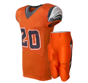 Uniforme de football américain en Spandex/Polyester, grande taille, manches courtes, haute qualité, prix bas, 2026, personnalisé par sublimation - Product Image 6