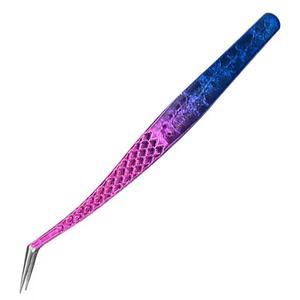 Pinzas de Precisión para Pestañas de Acero Inoxidable Grandes, Virales 2026, de Alta Calidad, para Extensión de Pestañas Postizas, con Logotipo Personalizado y Opciones Multicolor - Product Image 4