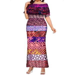 Dernière collection de vêtements tribaux polynésiens : Robe Puletasi Tonga Samoan pour femme, imprimé personnalisé, robe de soirée Puletasi Samoa - Product Image 4