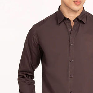 Camisa de vestir para hombre de tela suave, corte ajustado, estilo oficina, ropa formal premium, moderna, transpirable. - Product Image 6