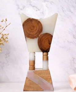 FAIZA CRAFT Quemador de Incienso Mini Ecológico, Duradero y Hecho a Mano, de Madera de Sándalo y Acacia con Resina, Color Personalizado - Product Image 4
