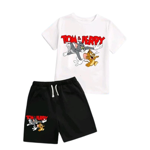 Haute qualité polyester/coton à capuche polaire enfants survêtements respirant décontracté été bébé garçon vêtements ensembles - Product Image 4