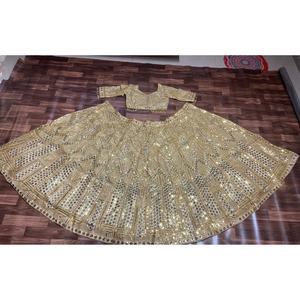 Vestidos de Novia de Diseñador - Hermoso Lehenga Choli con Bordado Dori - Product Image 3