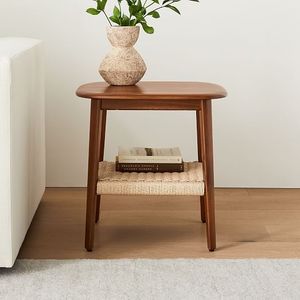 Mesa Auxiliar de Madera Estilo Rústico para el Hogar, Mueble Decorativo con Acabado de Madera Natural y Construcción Robusta para un Interior Acogedor - Product Image 3