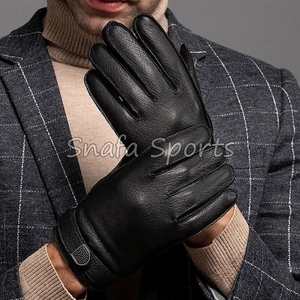ถุงมือหนังแฟชั่นคุณภาพสูงรุ่นล่าสุดสำหรับผู้ชาย เหมาะสำหรับใส่ออกงาน ราคาขายส่ง - Product Image 2