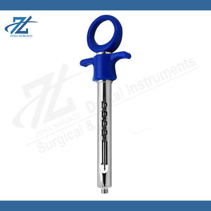 กระบอกฉีดยาดูดเสมหะทางทันตกรรมสแตนเลสขนาด 1.8 มล. แบบใช้แรงดันมือ พร้อมท่อความปลอดภัย ดีไซน์ดูดเสมหะอัตโนมัติ ด้ามจับตามหลักสรีรศาสตร์ - Product Image 5