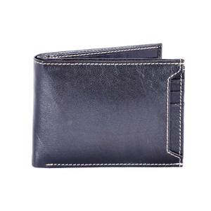 Portefeuilles en cuir véritable unisexe de haute qualité, de luxe, avec logo personnalisé gravé et embossé, fermeture ouverte, longue boîte cadeau en satin - Product Image 2