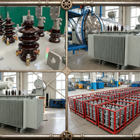 Transformateur triphasé immergé dans l'huile 1000kVA-2500kVA Dyn11 à faible perte de puissance, avec changeur de tension à froid, transformateur de distribution de puissance IEC