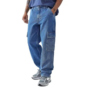 Pantalones de trabajo de mezclilla de doble rodilla para hombre de alta calidad, pantalones de pintor, pantalones de carpintero personalizados, pantalones cargo, jeans para hombre a medida - Product Image 3