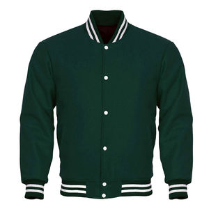 Vestes de baseball et vestes varsity en cuir personnalisées brodées, de haute qualité, pour hommes, vente en gros, mode hiver. - Product Image 2